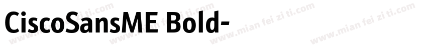 CiscoSansME Bold字体转换